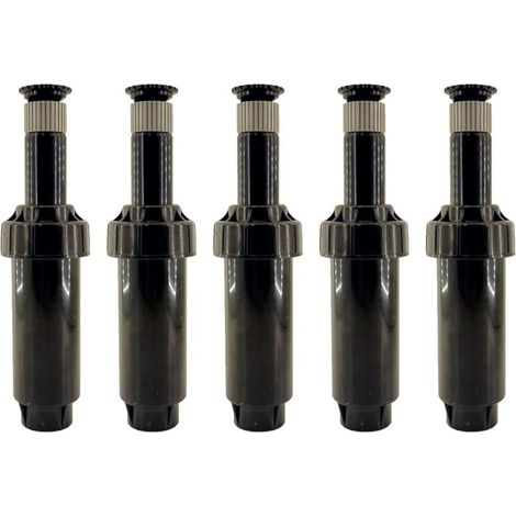 Riegopro Diffuseur d'arrosage pour jardin et pelouse RP-02-17A Connexion 1/2" femelle Pop-up 5cm Angle réglable de 0° à 360° Portée 4,6m - 5,8m Débit 1,68-21,75L/min (5)