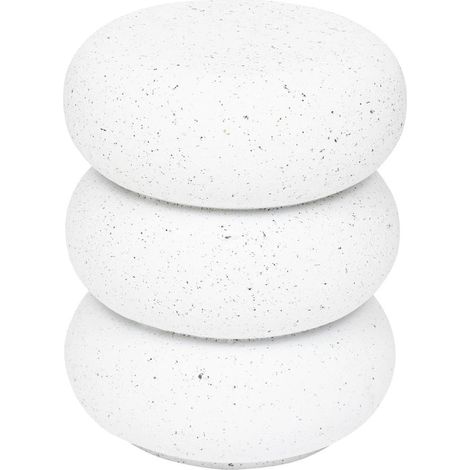 Mesa auxiliar Stoneto blanca 43x35x35cm - Atmosphera créateur d'intérieur (1/5)