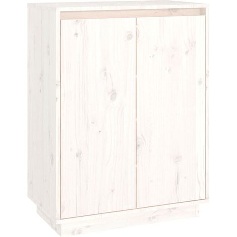 Zapatero de madera maciza de pino 60x35x80 cm vidaXL