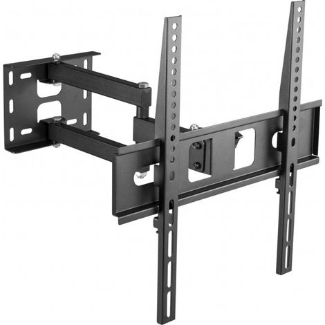 Support TV inclinable 106 à 140 cm – Rotation 180° – Inclinaison 5°/18° – Bras de déport 43 cm pour ajustement optimal – Metronic