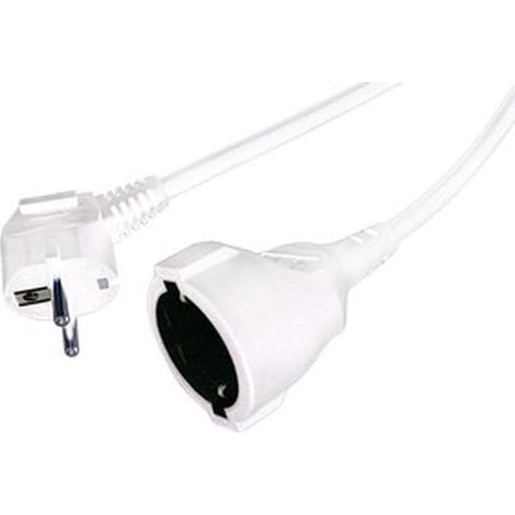 Verlängerungskabel – 1 Meter – 3 x 1,5 mm² – 16 A Standard H05VV-F – Für Zuhause und Büro