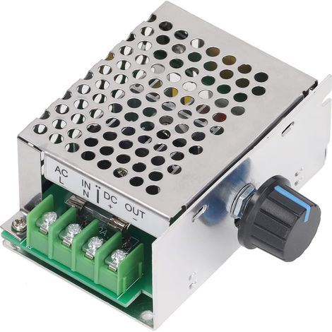 Régulateur de Vitesse du Moteur à Courant Continu 10A PWM Régulateur de Vitesse du Moteur à Brosse électrique Régulateur de Contrôle de la Vitesse du Moteur AC 220V Entrée DC 10 (1/5)