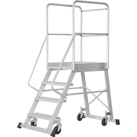 Piattaforma con ruote 4 gradini - altezza masssima di lavoro 2.97m - 6188/04-MC