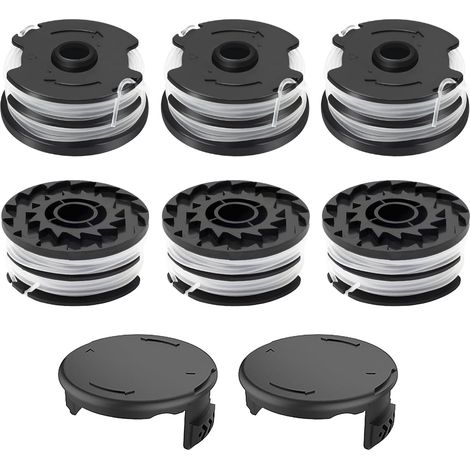 Bobine Fil Coupe Bordure - Nylon 1.6mm 8.3m - Pour Debroussailleuse Parkside PRTA TLP-01 - Lot De 6 (1/5)