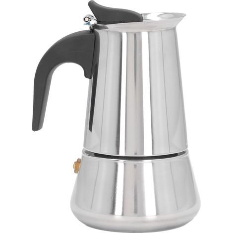 Cafetière Italienne 2 Tasses 100ml en Acier Inoxydable, Grande Capacité pour Maison