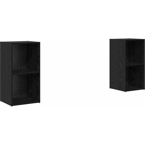 Maison Exclusive - Ensemble meuble TV 2 pcs Chêne noir 72 x 35 x 36,5 cm