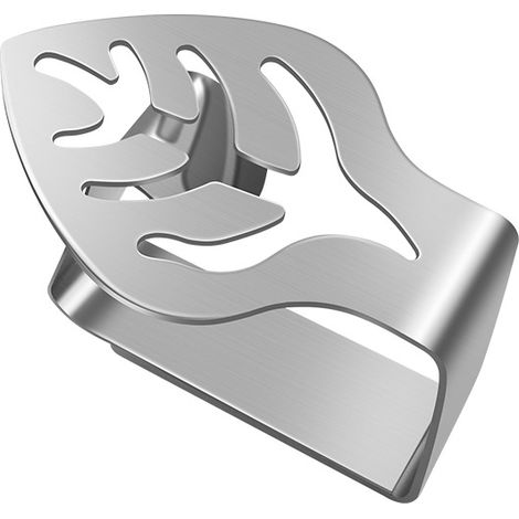 Nappe Clips Anti-Glissant Lot de 8 Pinces pour Nappe décoratives en Acier Inoxydable épais - pour Pique-Nique, Barbecue, Mariage, fête (feuilles) (1/5)