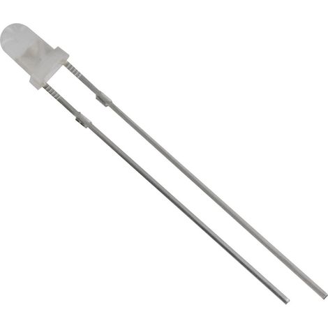 HuiYuan 3034W2D-EHD-A LED bedrahtet  Weiß Rund 3 mm 700 mcd 60 ° 20 mA 3.1 V
