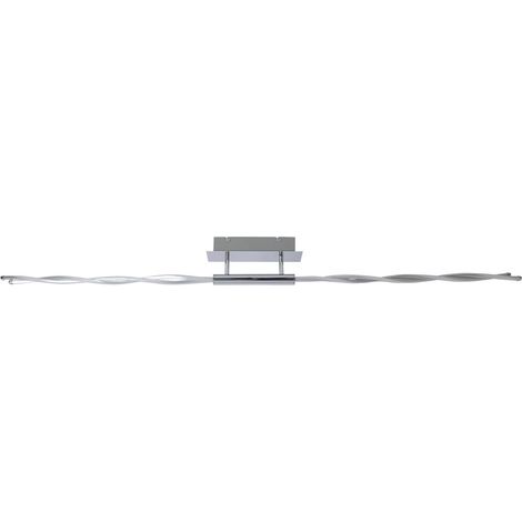 Plafonnier LED Twist Design Élégant en Chrome et Verre avec Cristaux Blancs pour Intérieur - PANGIVO (1/5)
