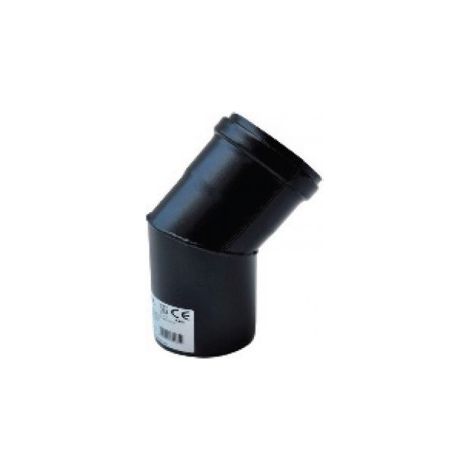 Curva a 45°per stufa a pellet diametro 100mm per canne fumaria sp1,2mm smaltato