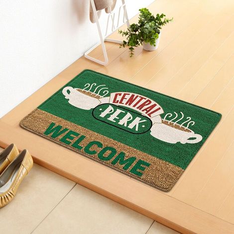 Fußmatte „Freunde“ – rutschfest, aus Kokosfaser – 40 x 60 cm (1/5)