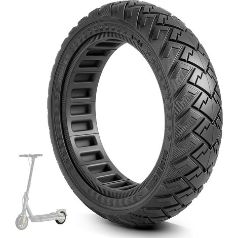60/65-6,9 Pneu Plein pour G2 G2D G2E G65 Scooter 10" Tire Avant/Arrière Caoutchouc Accessoires de Rechange (Noir-1) (1/5)