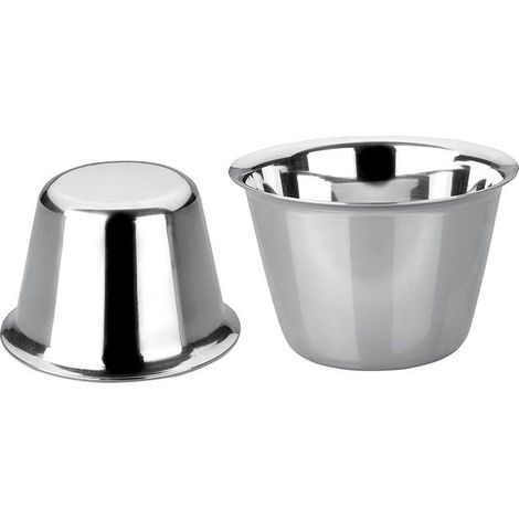 Ibili Moule à Crème Caramel Inox Argenté 7 cm