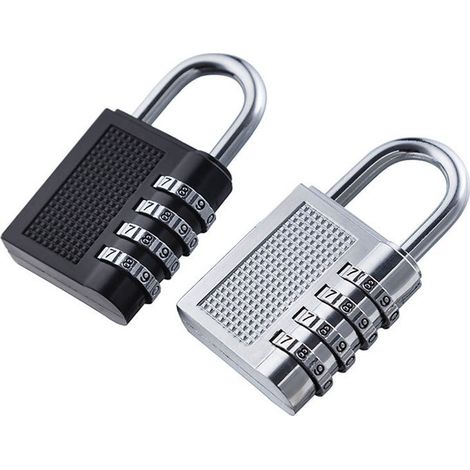 Lot de 2 cadenas à combinaison numérique en alliage de zinc pour valise antivol (1/5)