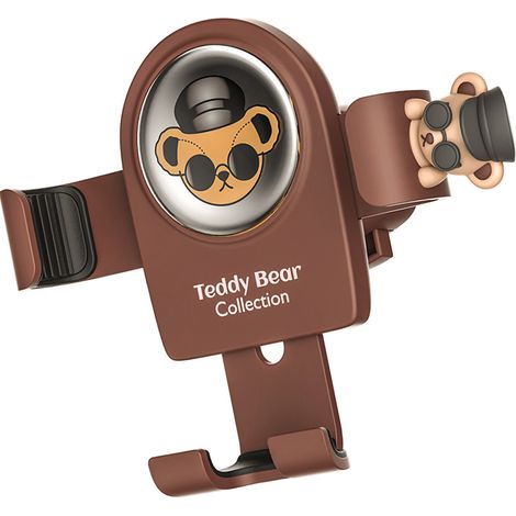 Design mignon de dessin animé, stable et bien ventilé, avec un coussinet en silicone souple, de couleur marron. (1/5)