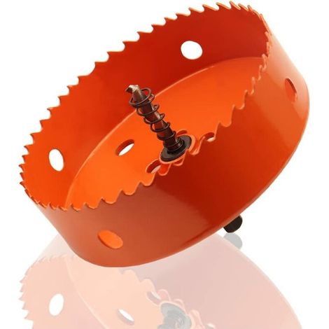 LaBlanc - Scie cloche bimétallique HSS en acier rapide 100MM pour métal, aluminium, acier inoxydable, bois, PVC, plastique (1/5)