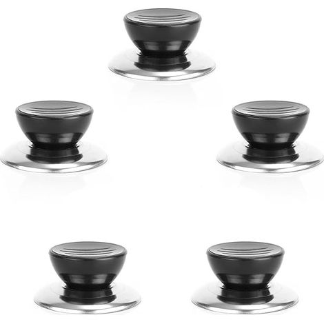 CCYKXA 5 Pcs Boutons Universelle CuisinePoignée Couvercle CasseroleBouton de couvercleUstensiles de Cuisine Remplacement Boutons UniversellePour Poêle Marmite (1/5)