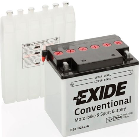 Batería Tudor Y60-N24L-A para moto Exide (1/2)