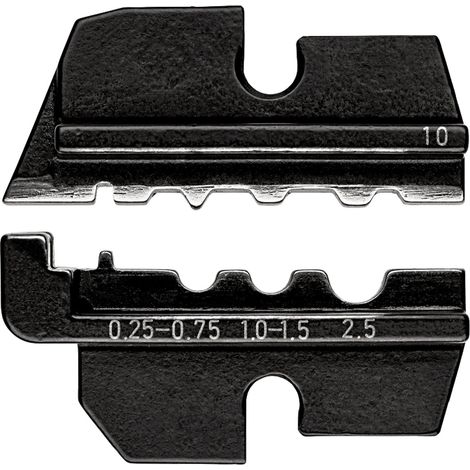 KNIPEX 97 49 10 Matrice di crimpaggio per terminali femmina non isolati tubolari e a compressione così come per capicorda non isolati a compressione e connettori testa a norma DIN 46341