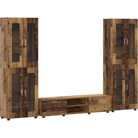 Maison Exclusive - Ensemble meuble TV FLORIN 3 pcs Bois ancien Bois d'ingénierie