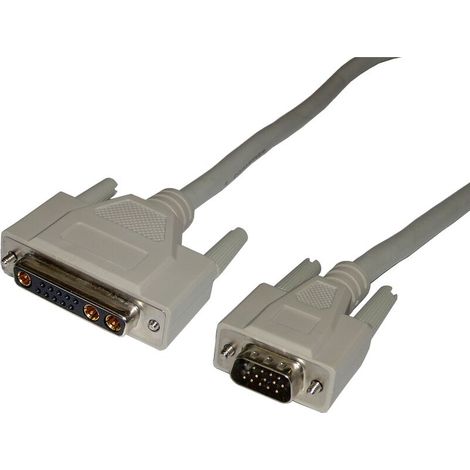 Dim. 1,2 m Câble vidéo RGB (1xHD15-M/1x13W3-H) (1/3)