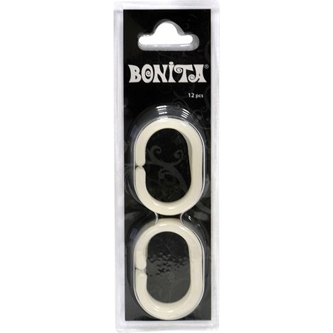 ANELLI PER TENDA DOCCIA cf. 12 pz  - BONITA