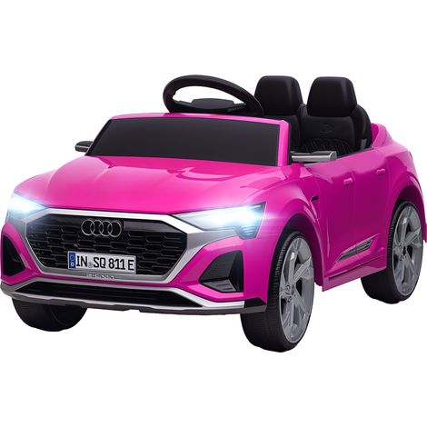 Audi Q8 etron Sportback Licensed 12V Ride on Car w/ Remote, 4 Spring Suspension Wheels, Headlights, Music, Horn Pink (1/5)