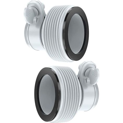 Bestway 58236 - Intex 10722 - Kit adaptateur de pompe de filtration 2 pièces 32 à 38 mm (1/4)