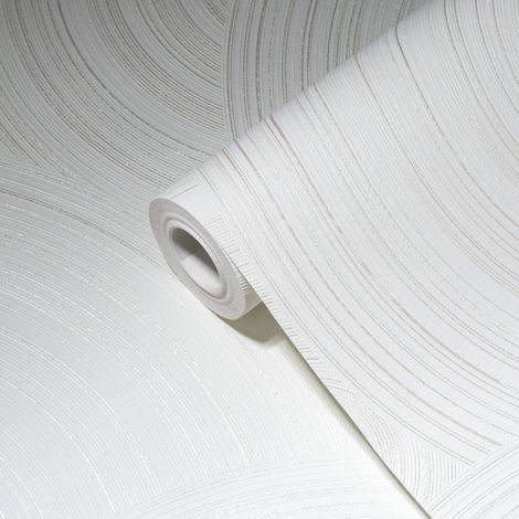 A.S. Creations – Papier peint géométrique argenté – Motif métallisé – Lessivable et strippable – Résistance à la lumière – Dimensions adaptées pour intérieur (1/5)