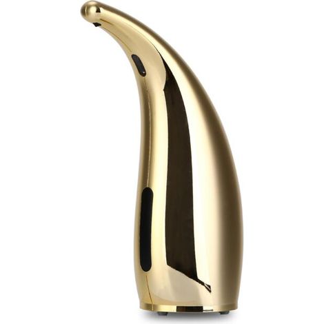 Distributeur de savon liquide automatique sans contact avec capteur de mouvement infrarouge, doré, 300 ml/11 oz (1/5)