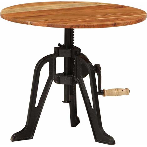Maison Exclusive - Beistelltisch 60x(42-62) cm Massivholz Akazie (1/5)