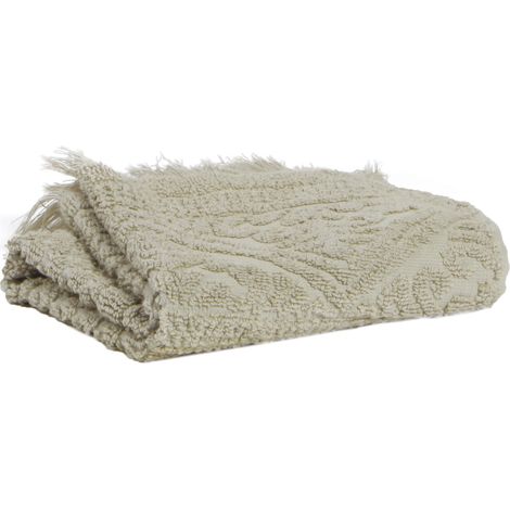 VIVARAISE - Drap de douche Zoé en coton 100% - 70 x 140 cm - Frangé - Vivaraise (1/5)