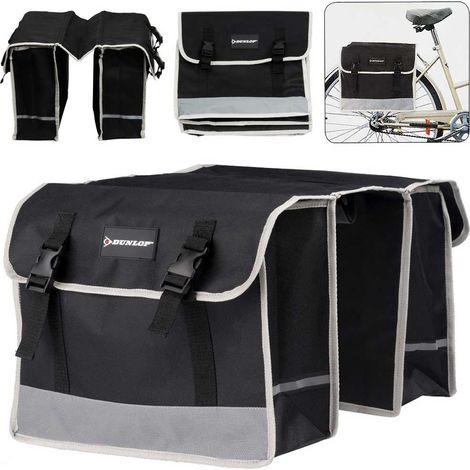 Borse Laterali Posteriori Bicicletta Borsa Doppia Porta Oggetti Bici Dunlop (1/4)