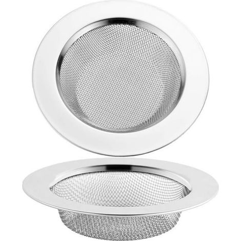 2PCS Filtre,Acier Inoxydable,Diamètre 11,5 cm,Anti-Obstruction,Évier Cuisine Salle Bain (1/5)