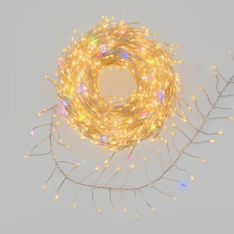 Guirlande BOA Festoon 20m 1600 MicroLED Blanc Chaud & RGB MultiFLASH IP44 Timer - Lotti (1/5)