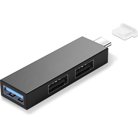 USB-C-Hub mit 2x 2.0 + 3.0 Port-Splitter für Handy und Laptop (1/4)