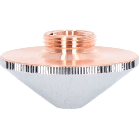 Buse de coupe laser à fibre optique double, embout de soudure cuivré chromé pour machine laser, orifice 1,4mm, pièce de rechange. (1/5)