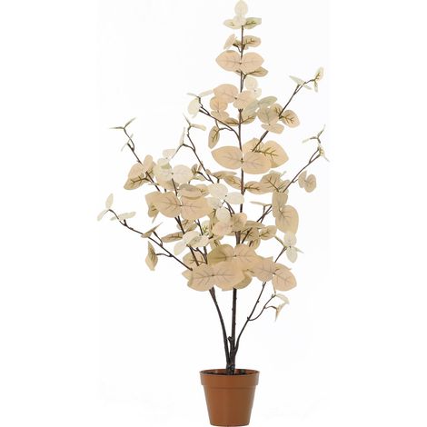 Eucalyptus Artificiel Blanc Branche Décorative pour Vase et Décoration Intérieure 86 cm - PANGIVO