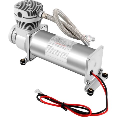 Compresseur d'air, 12V, 300W, 200 PSI, Fer et cuivre durables, Tuyau en acier inoxydable (1/5)