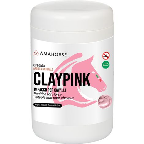 Amahorse AMA PINK CRETATA ROSA (1,5 KG) argilla naturale CAVALLO (1/2)