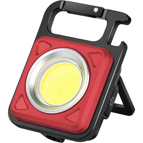 Lampe porte-clés multifonction pour camping, voiture, éclairage d'urgence, mini lampe torche COB (1/5)