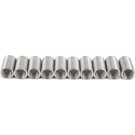 10 inserts filetés pour réparation de douilles et écrous, outil d'expansion fileté M18x2x3D (1/5)