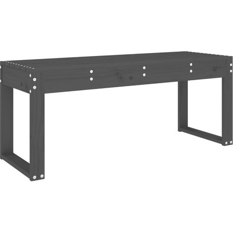 Maison Exclusive - Panca da Giardino Grigia 110x38x45 cm Legno Massello di Pino