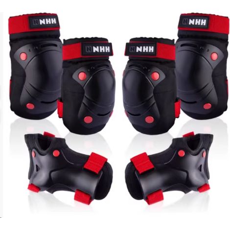 juego de protectores ajustables para rodillas, codos y muñecas para niños, de polietileno ABS, para ciclismo, patinaje y patinaje en línea. (1/5)