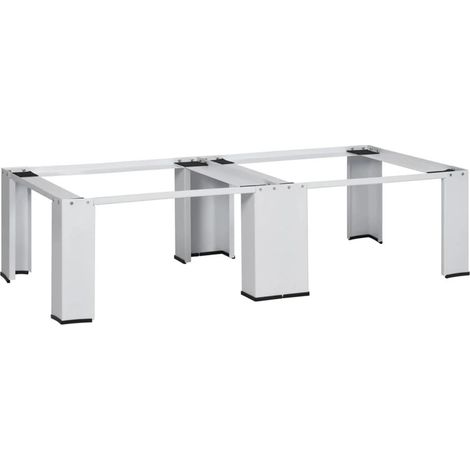 FIMEI Socle double pour lave-linge et sèche-linge Blanc (1/5)