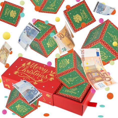 Boîte surprise de Noël rouge, 10 boîtes surprises (1/5)