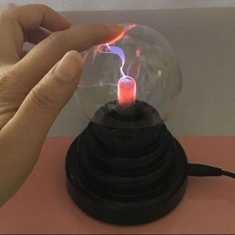 Lampe boule Plasma magique de 3 pouces, lumière tactile, pour décorations de fêtes, accessoire de maison