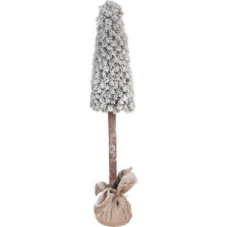 Mini sapin de Noël artificiel en plastique vert Ø 19 x 97 cm pour petits espaces - PANGIVO (1/4)
