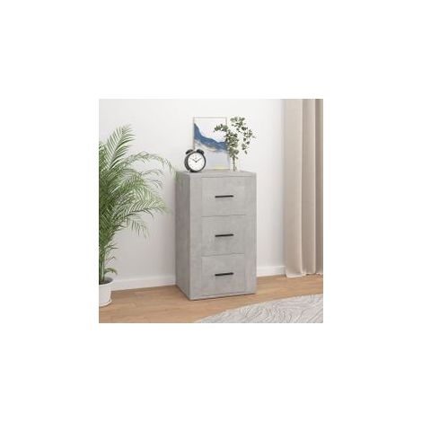 Buffet Gris béton 40x33x70 Bois d'ingénierie (1/5)