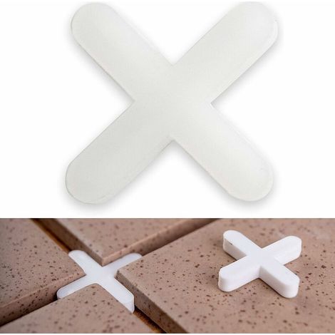 Croisillons de carrelage, 3 mm d'épaisseur, 1000pcs, Joints croisés pour un espacement régulier lors de la pose de carreaux (1/4)